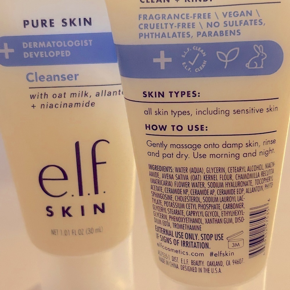 2 - e.l.f. SKIN Pure Skin Cleanser, Gentle Daily Face Wash For Sensitive Skin - Picture 4 of 4